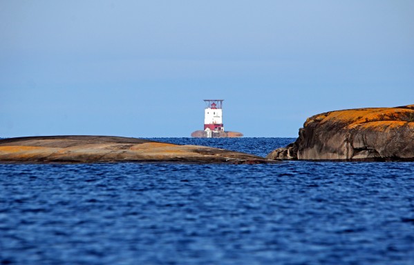 Red Rock Lighthouse Georgian Bay by Deb Oppermann